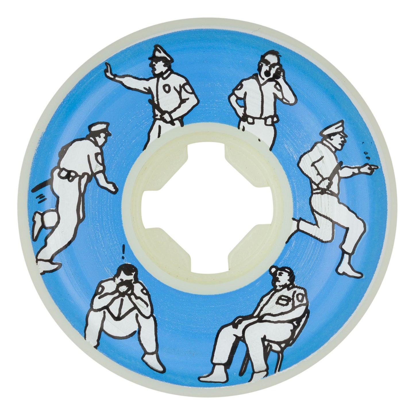 54mm Nick Boserio Sad Security Mini Combos White 99a OJ Wheels