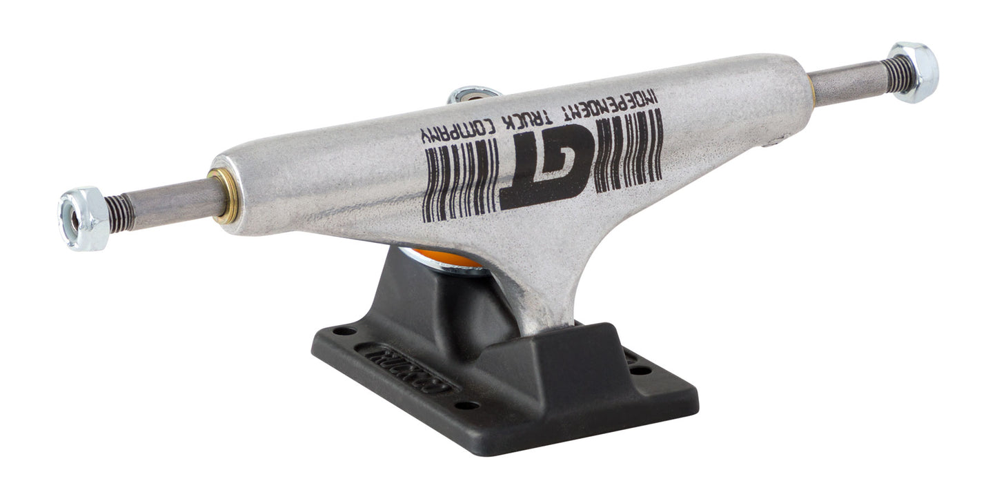 Stage 11 144 Hollow Grant Taylor Barcode Silver Black Standard Trucks Independent (Pair)