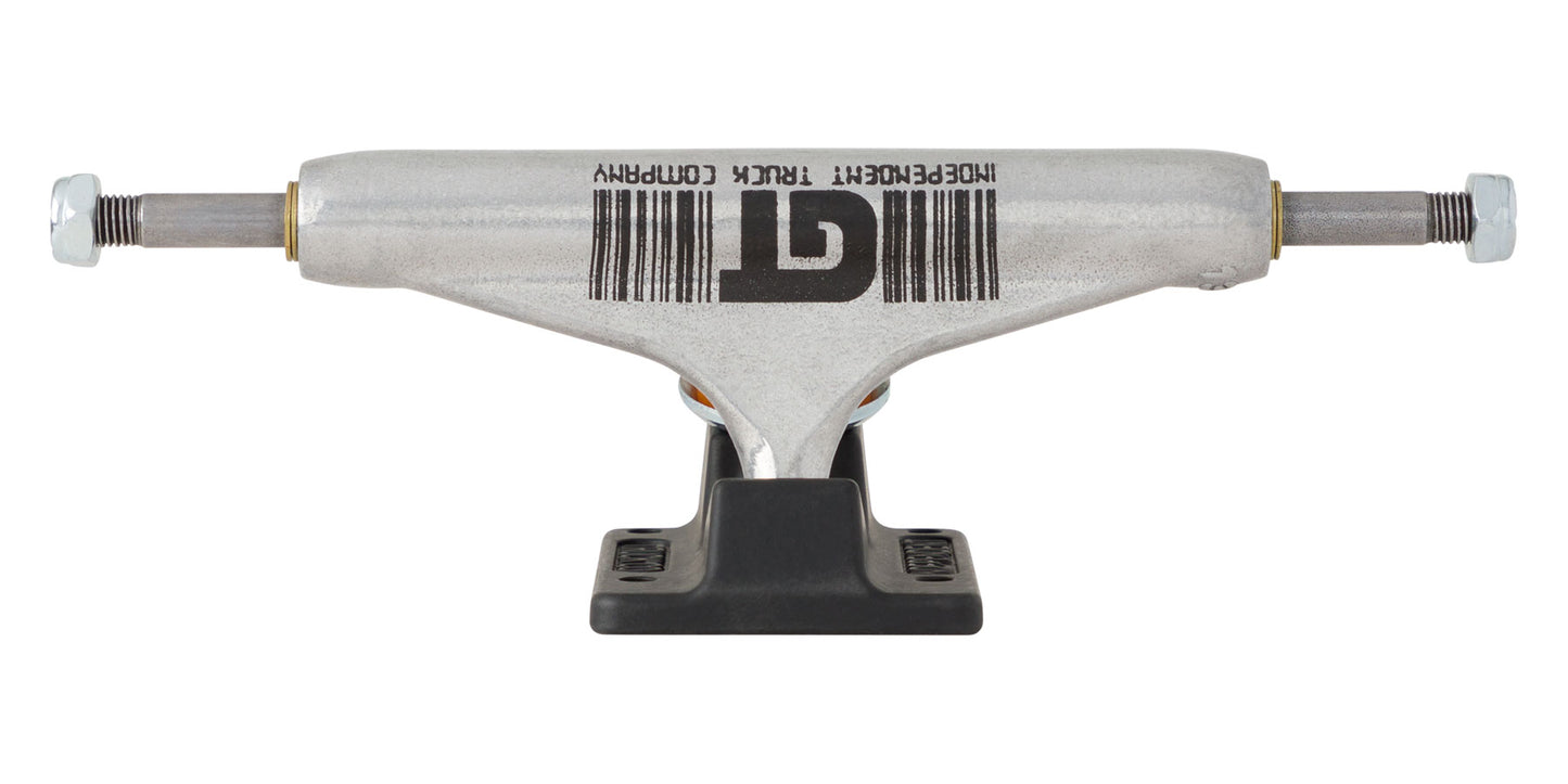 Stage 11 144 Hollow Grant Taylor Barcode Silver Black Standard Trucks Independent (Pair)