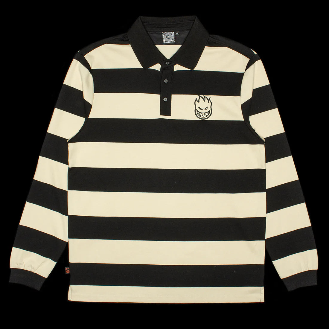 SPITFIRE BIGHEAD RUGBY OFF WHITE/BLACK