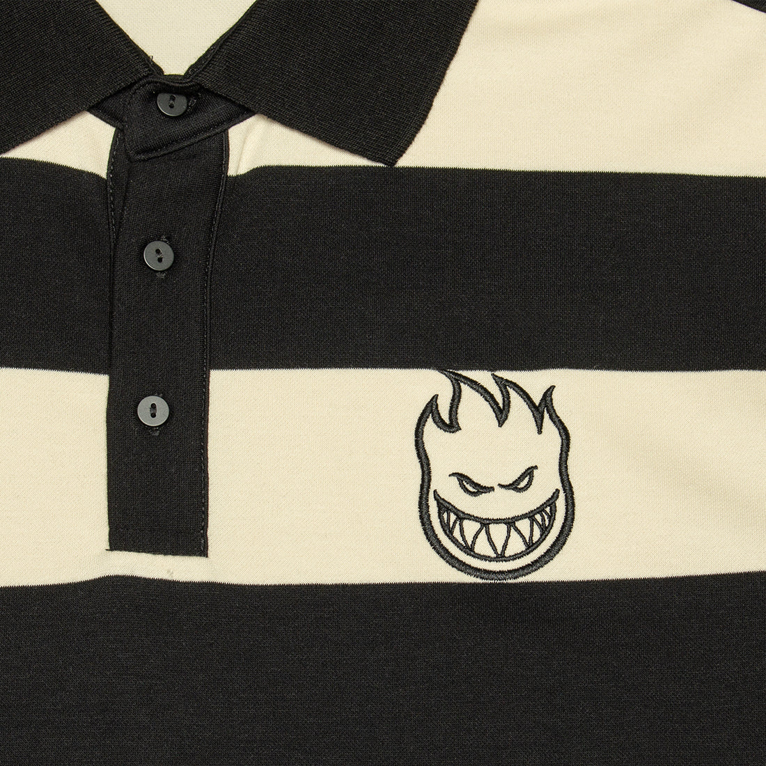 SPITFIRE BIGHEAD RUGBY OFF WHITE/BLACK