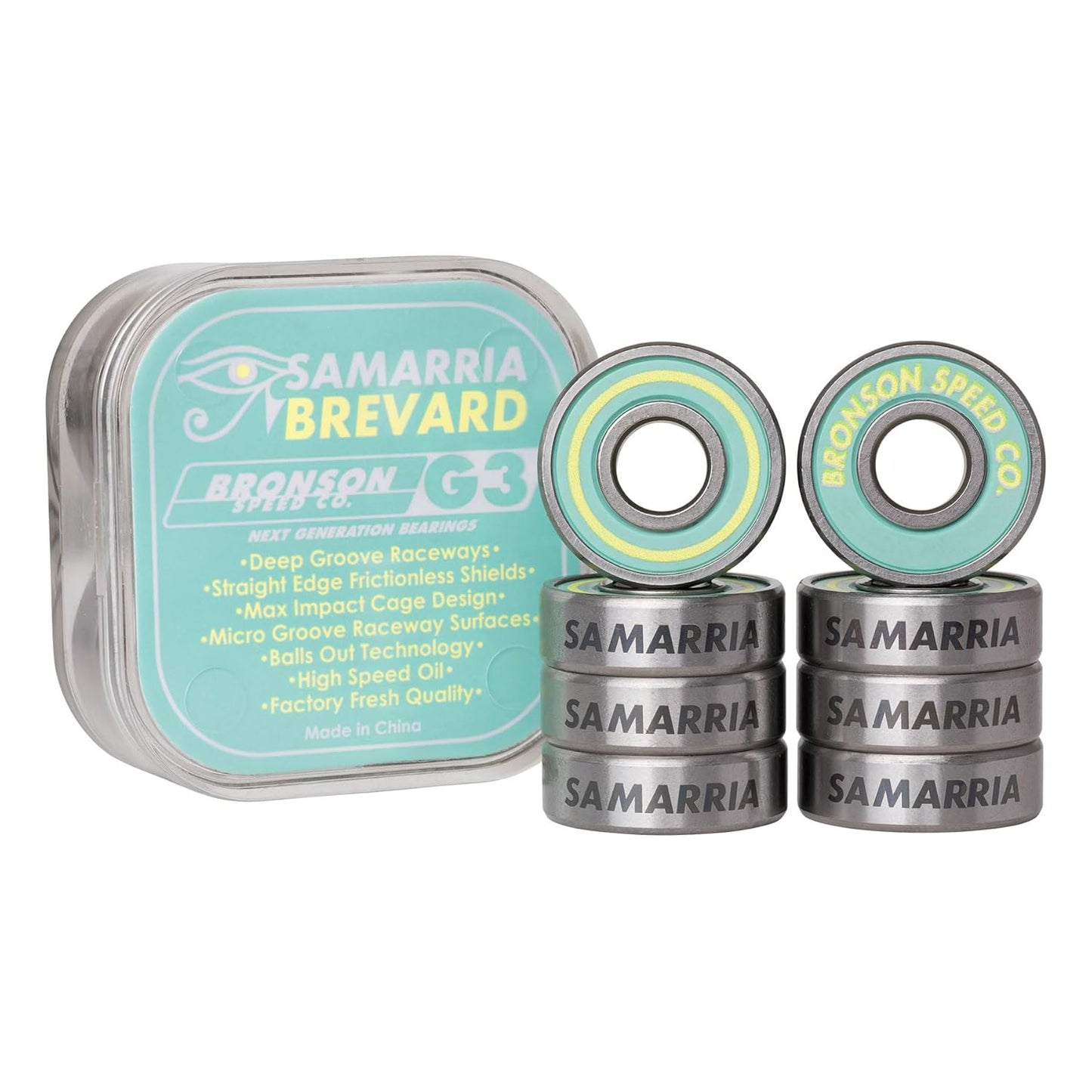 BRONSON SPEED CO. G3 SAMARRIA BREVARD PRO BEARINGS 8 PK