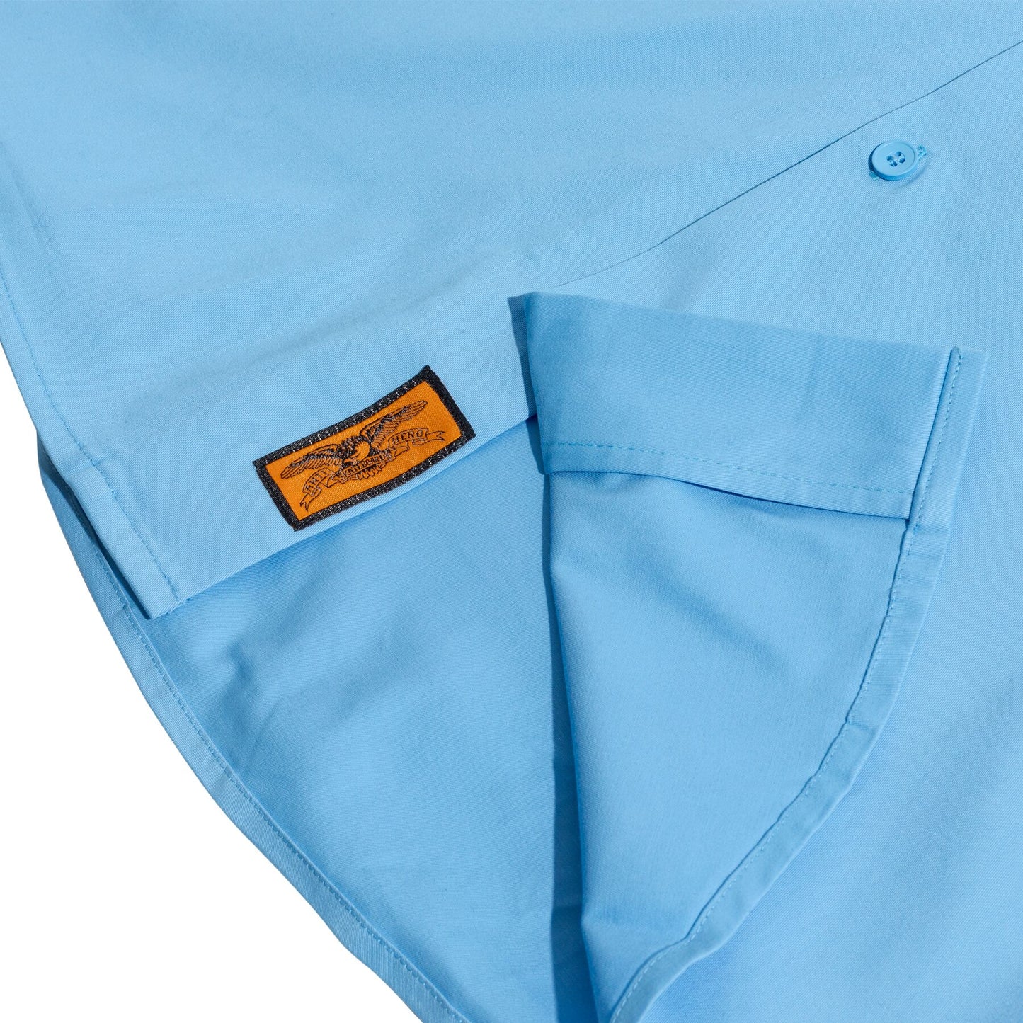 ANTI-HERO HECHO POR SKATE LIGHT BLUE WORK SHIRT