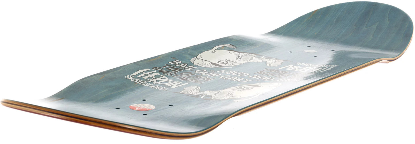 HEROIN BAIL GUN GARY 4 WHEEL WELLS SHAPED DECK 9.75