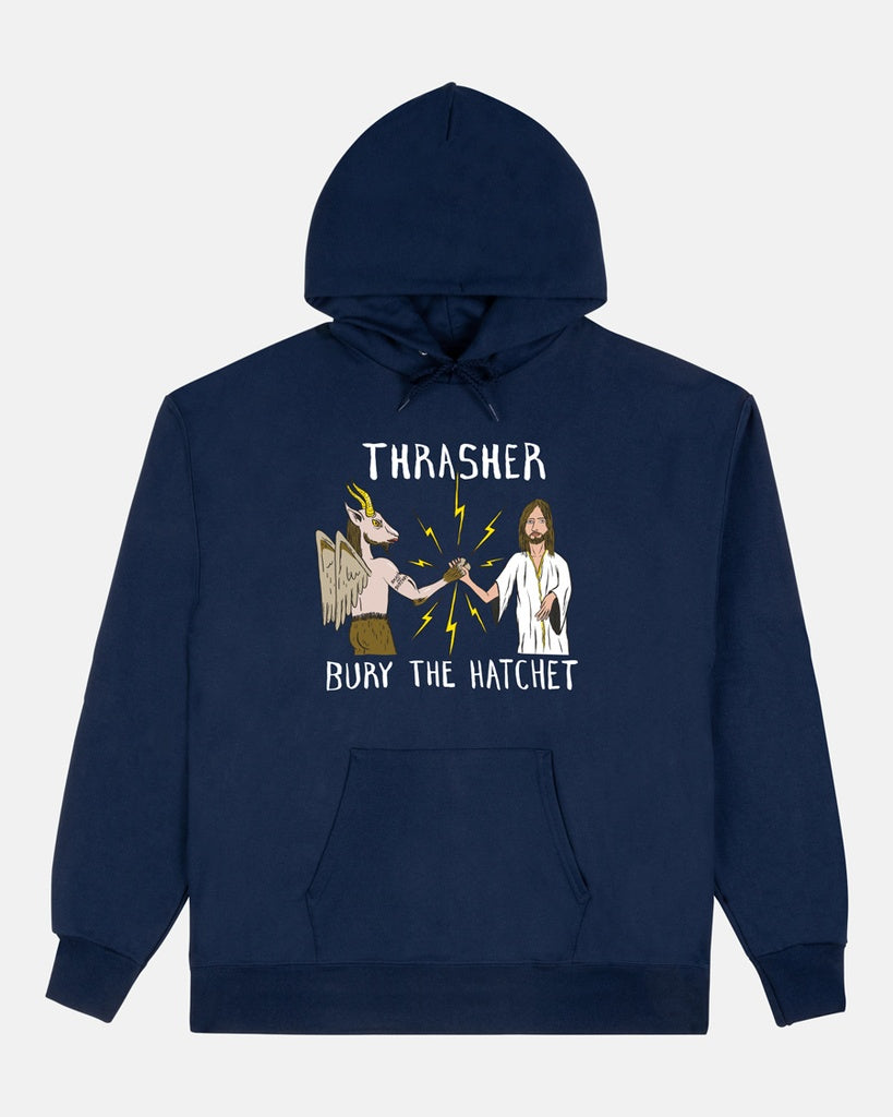 THRASHER X TOY MACHINE B.T.H. NAVY HD/SWT Hoodie
