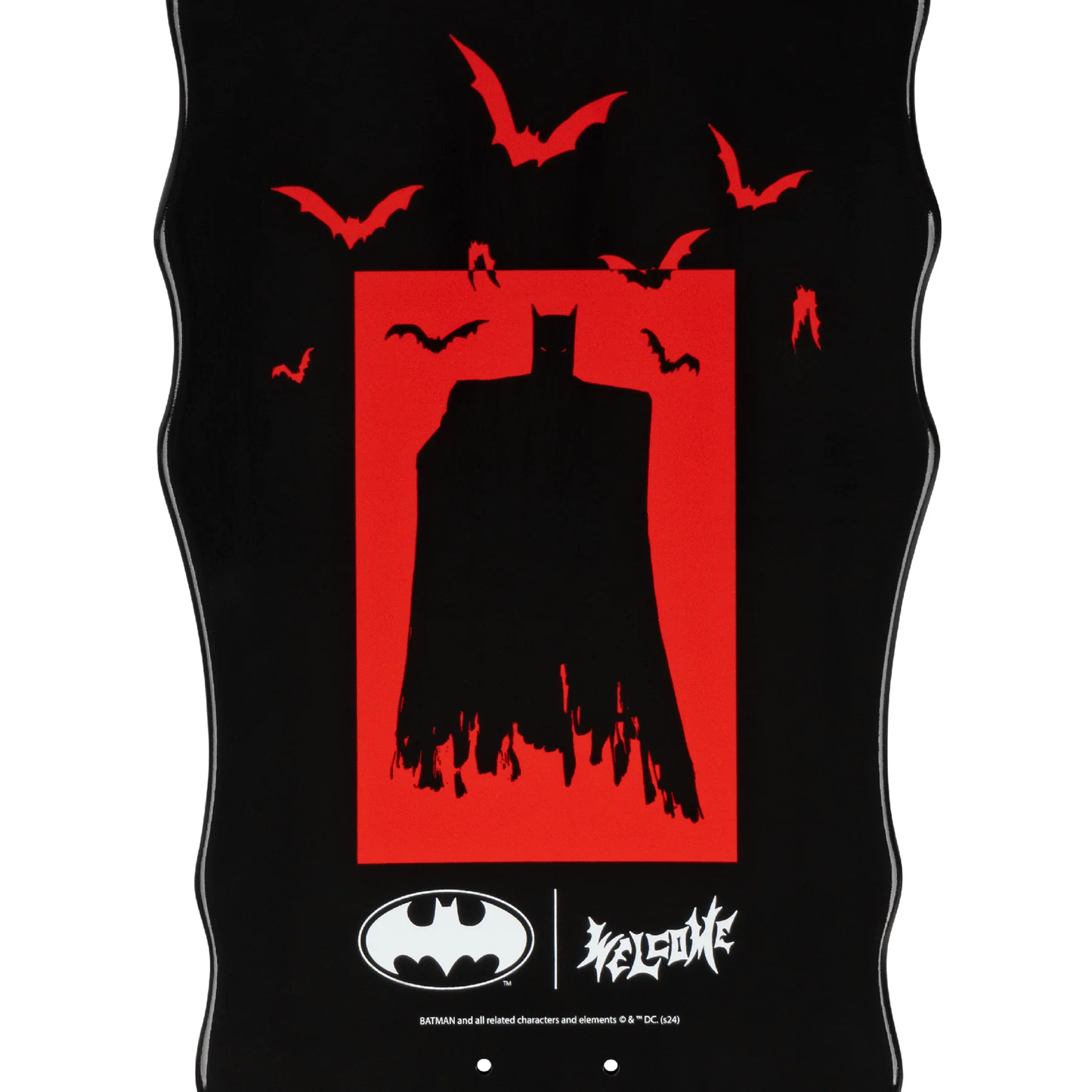 WELCOME X BATMAN JOKER ON WIDOW SHAPED DECK 10.00 X 31.00