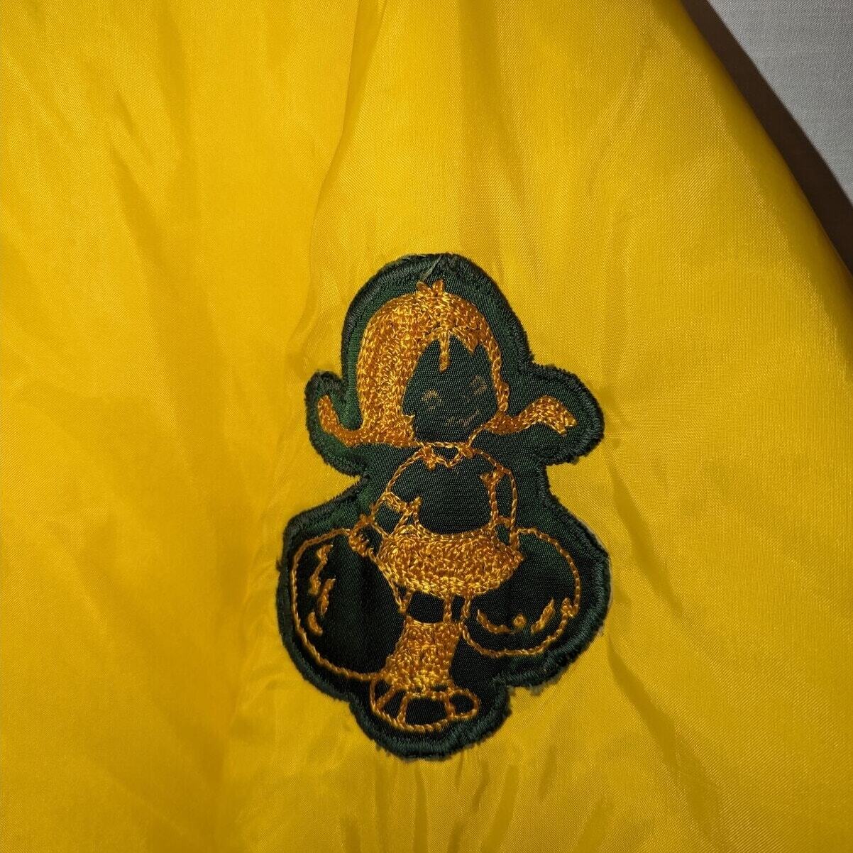 80s Oswego State Cheerleading Nylon Varsity Bomber jacket