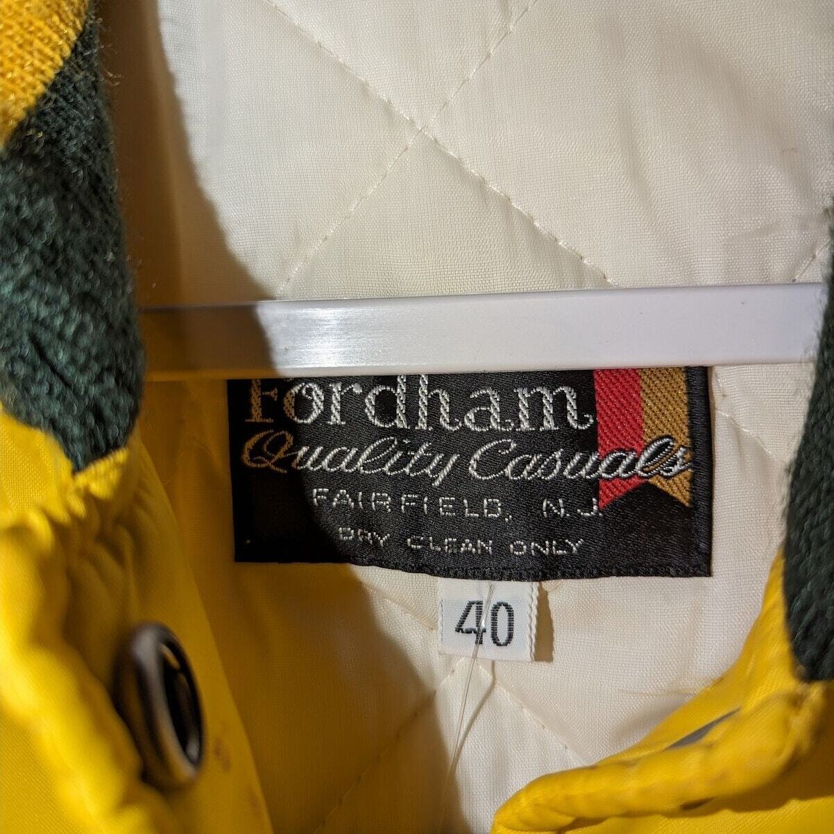 80s Oswego State Cheerleading Nylon Varsity Bomber jacket