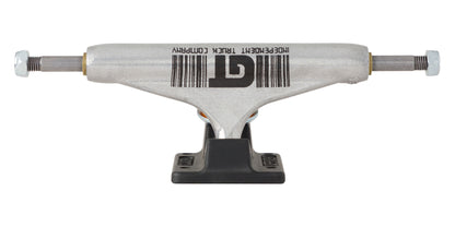 Stage 11 144 Hollow Grant Taylor Barcode Silver Black Standard Trucks Independent (Pair)