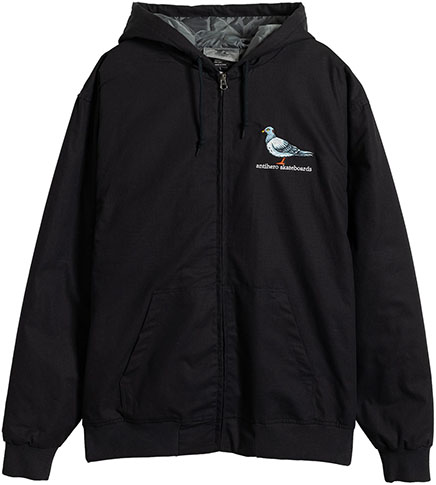 ANTI-HERO LIL PIGEON RIPSTOP HOODED JACKET BLACK