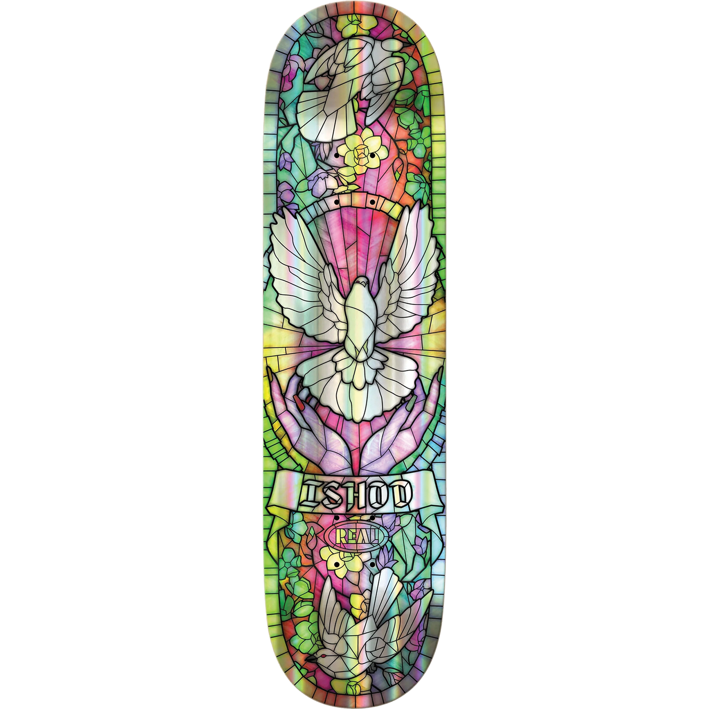 REAL ISHOD HOLO FOIL CATHEDRAL TWIN TAIL DECK