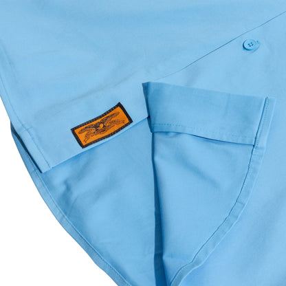 ANTI-HERO HECHO POR SKATE LIGHT BLUE WORK  SHIRT