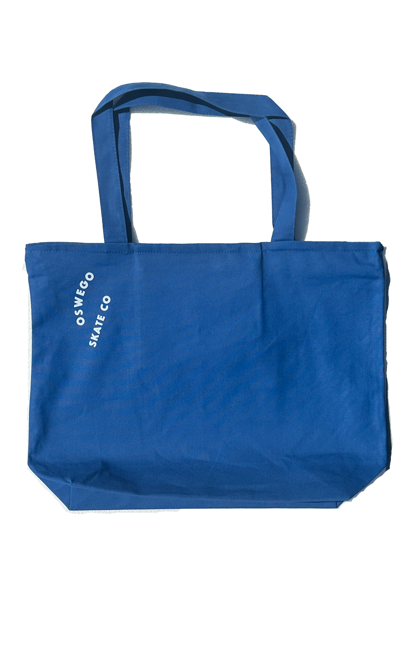 Zip Top Tote Blue