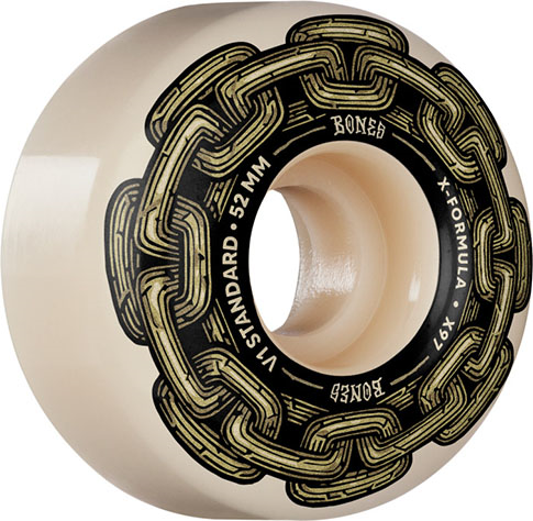 BONES X-FORMULA GOLD CHAIN V1 52MM 97A (Set of 4)