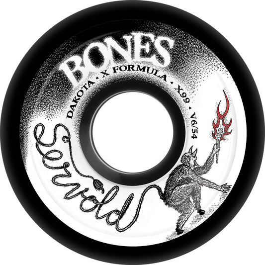 BONES X-FORMULA SERVOLD ETERNAL SEARCH BLACK V6 54MM 99A (Set of 4)
