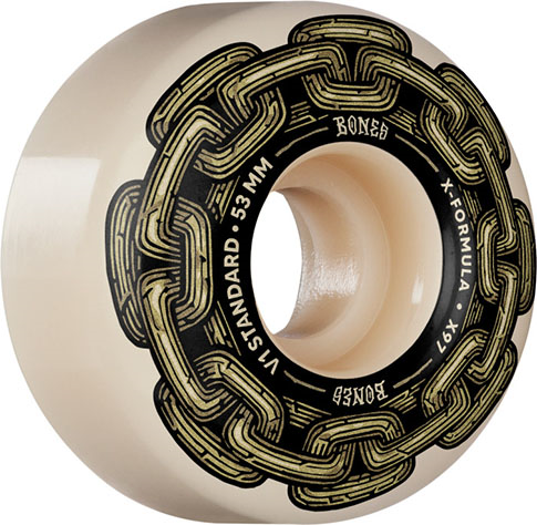 BONES X-FORMULA GOLD CHAIN V1 53MM 97A (Set of 4)