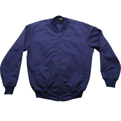 Vintage Unitog Jacket Mens Large Long Union Made Blue Workwear Zip Pockets USA