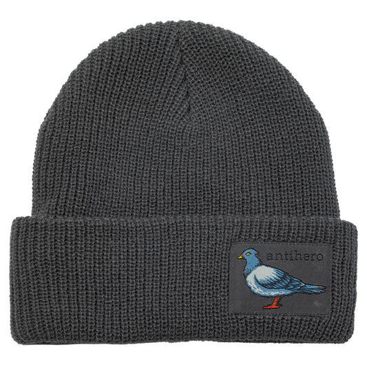ANTI-HERO LIL PIGEON LABEL CUFF BEANIE CHARCOAL