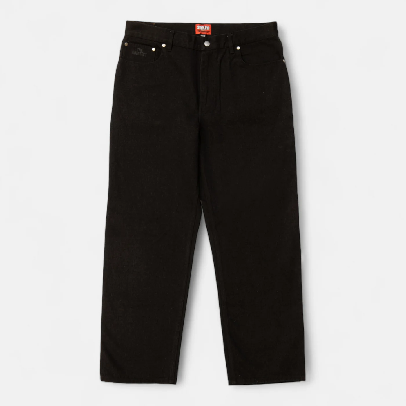BAKER WARNER DENIM BLACK PANTS