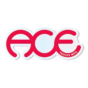 ACE RINGS 5.5" STICKER RED