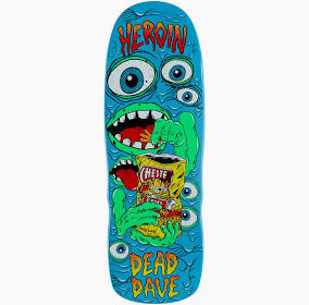HEROIN DEAD DAVE MUTATE OR DIE SHAPED DECK 10.1