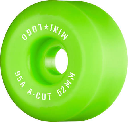 MINI LOGO HYBRID A CUT WHITE 52MM 95A Green (Set of 4)