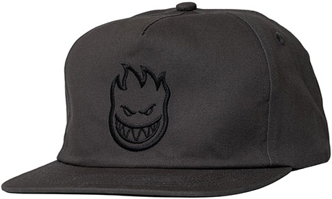 SPITFIRE BIGHEAD SNAPBACK HAT CHARCOAL/BLACK